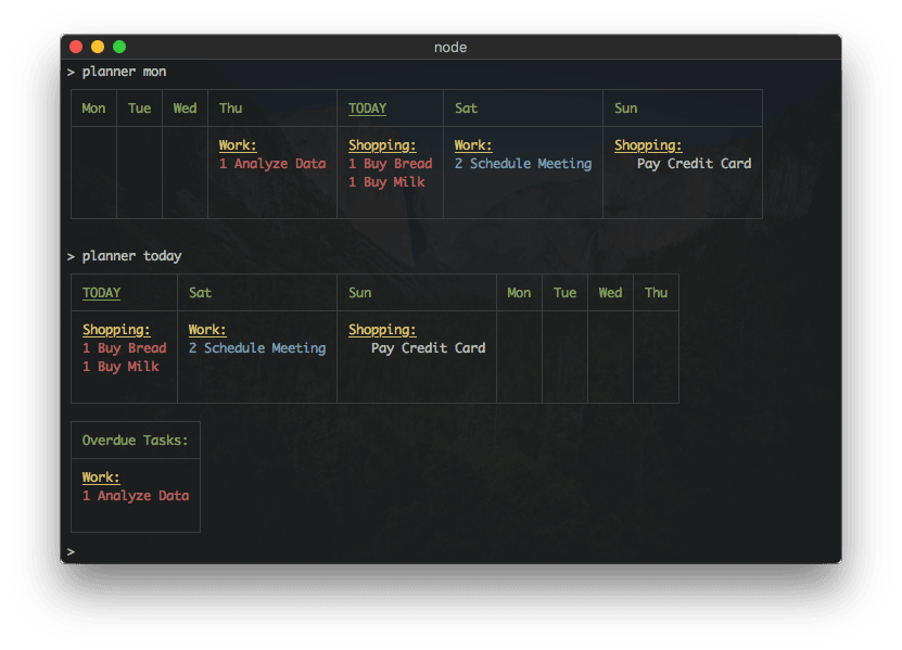 RTM CLI Planner